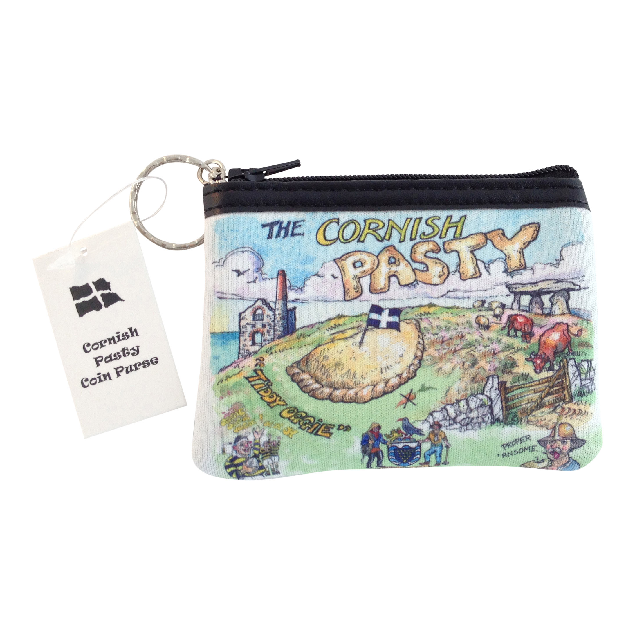 Cornish Pasty Coin Purse with Keyring