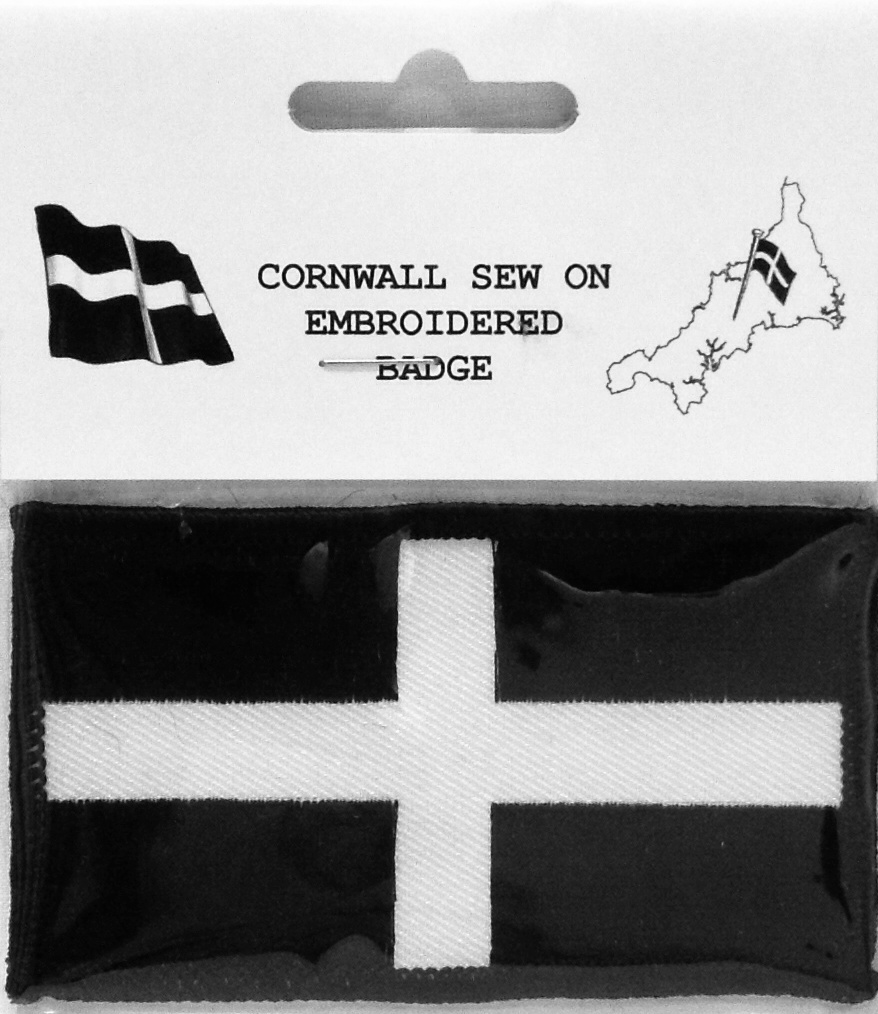 Cornwall Flag Sew On Badge