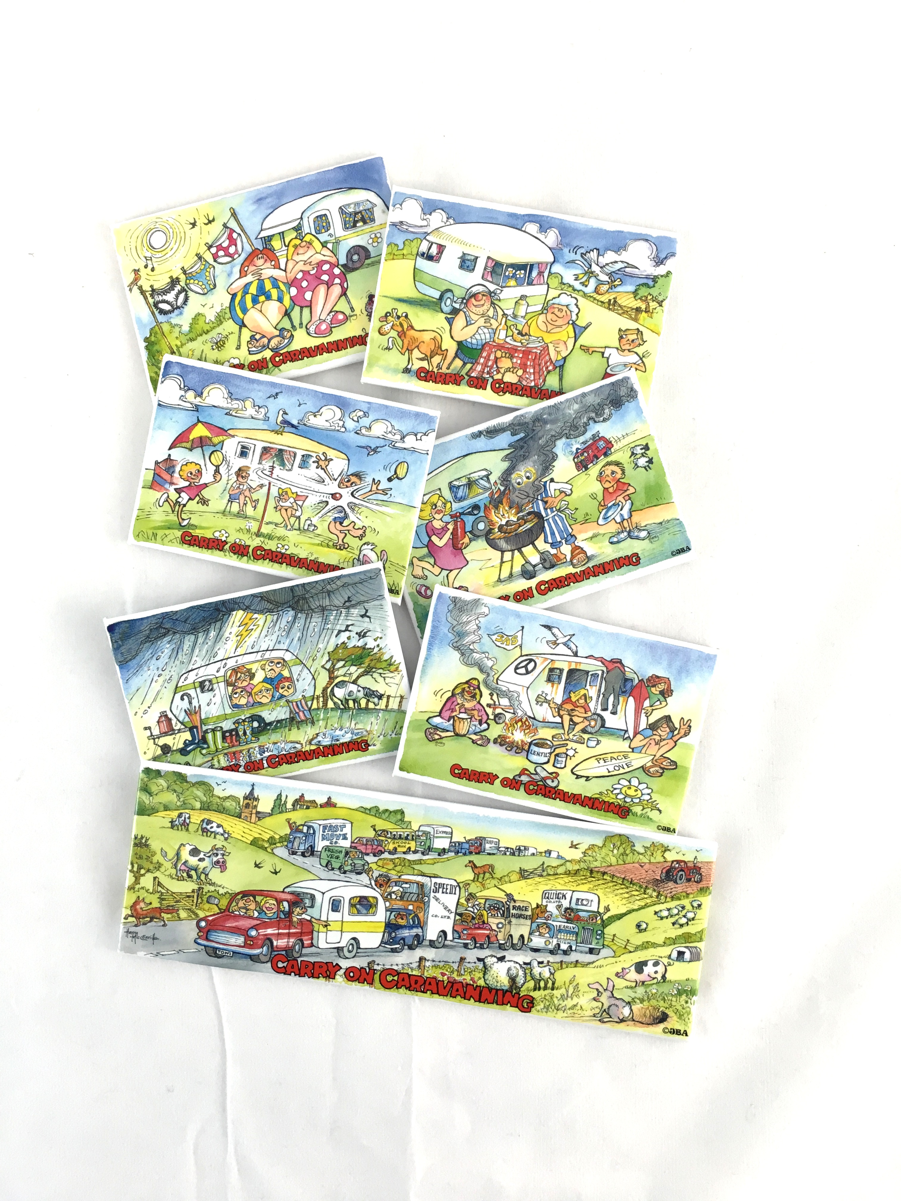 Carry on Caravanning Tin Plate Magnets