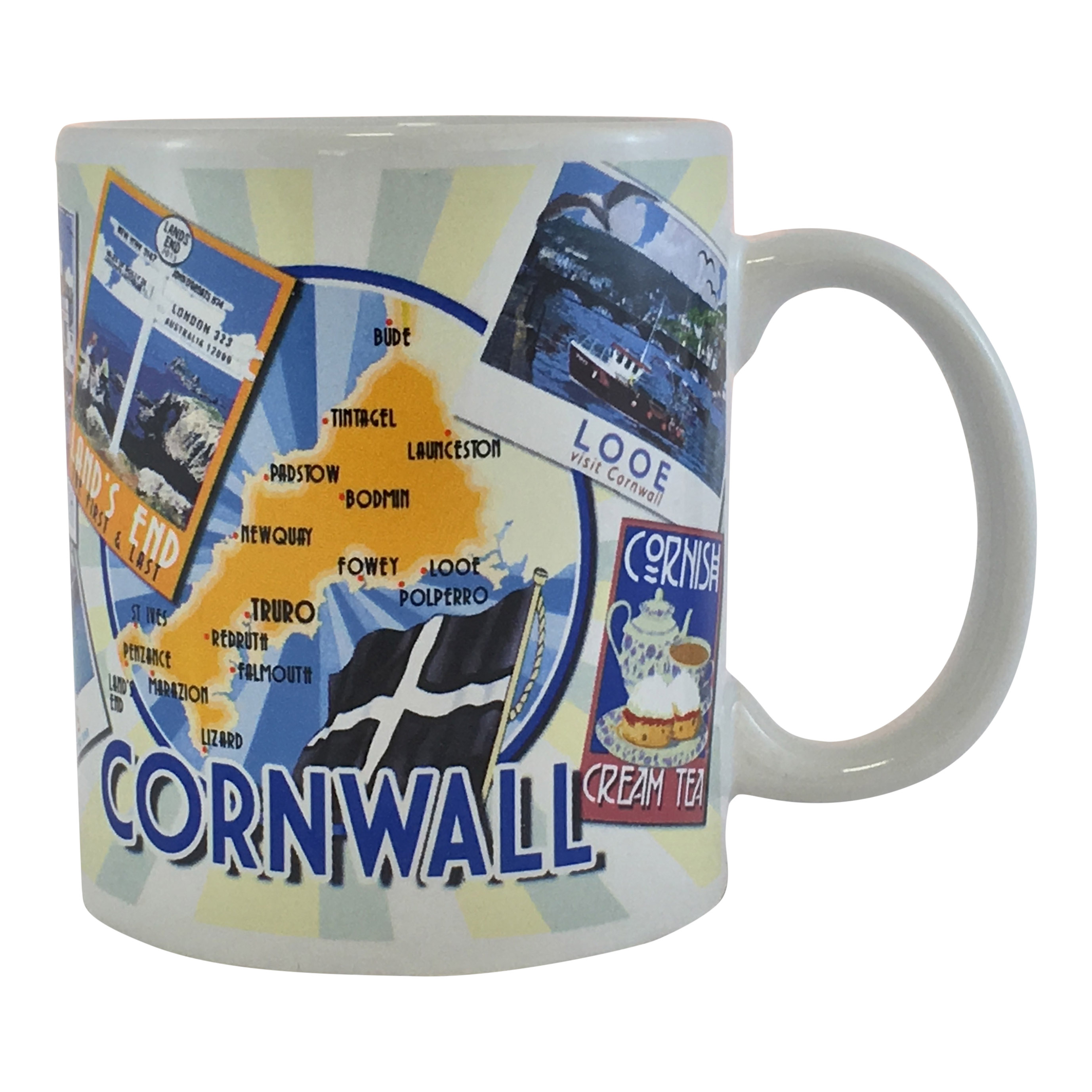 Cornwall Poster Scenes Mug