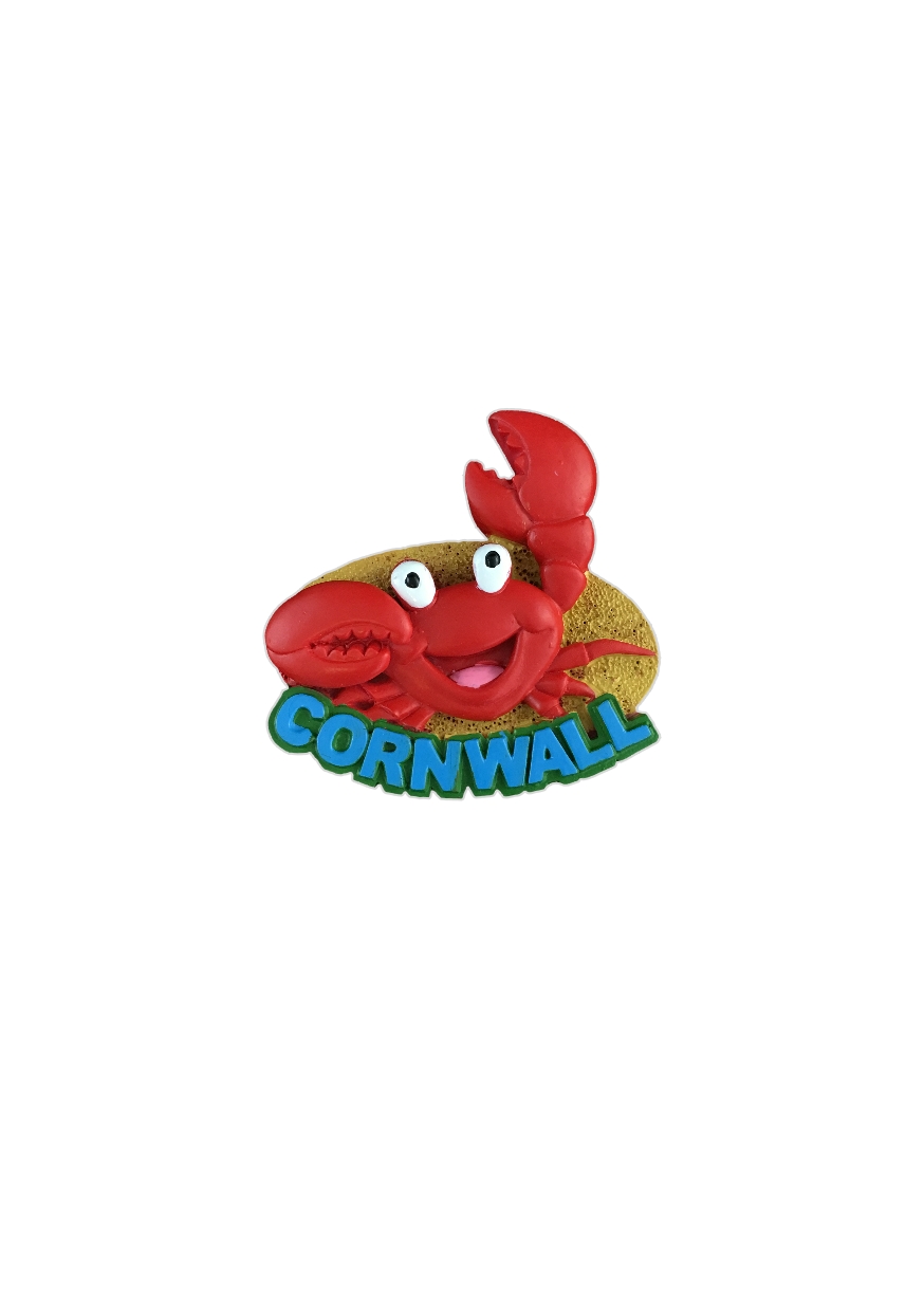Resin Cornwall Crab Magnet