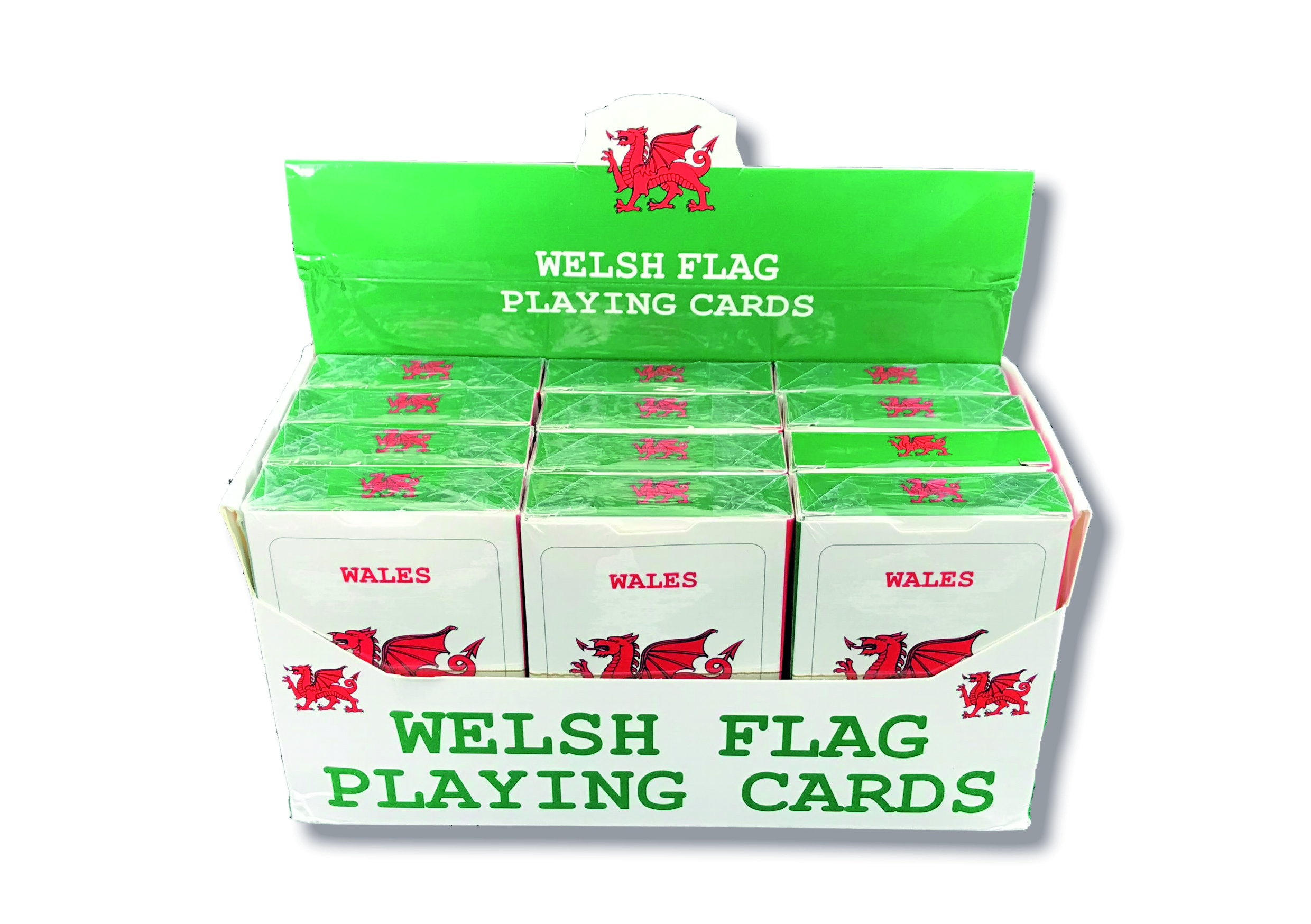 Welsh Flag Playing Cards in display box