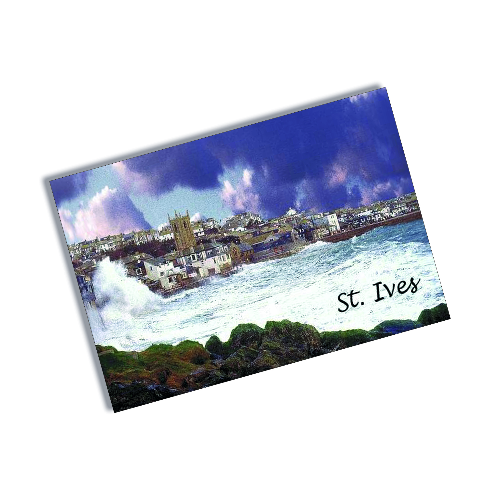 Tin Plate Magnet St Ives Storm