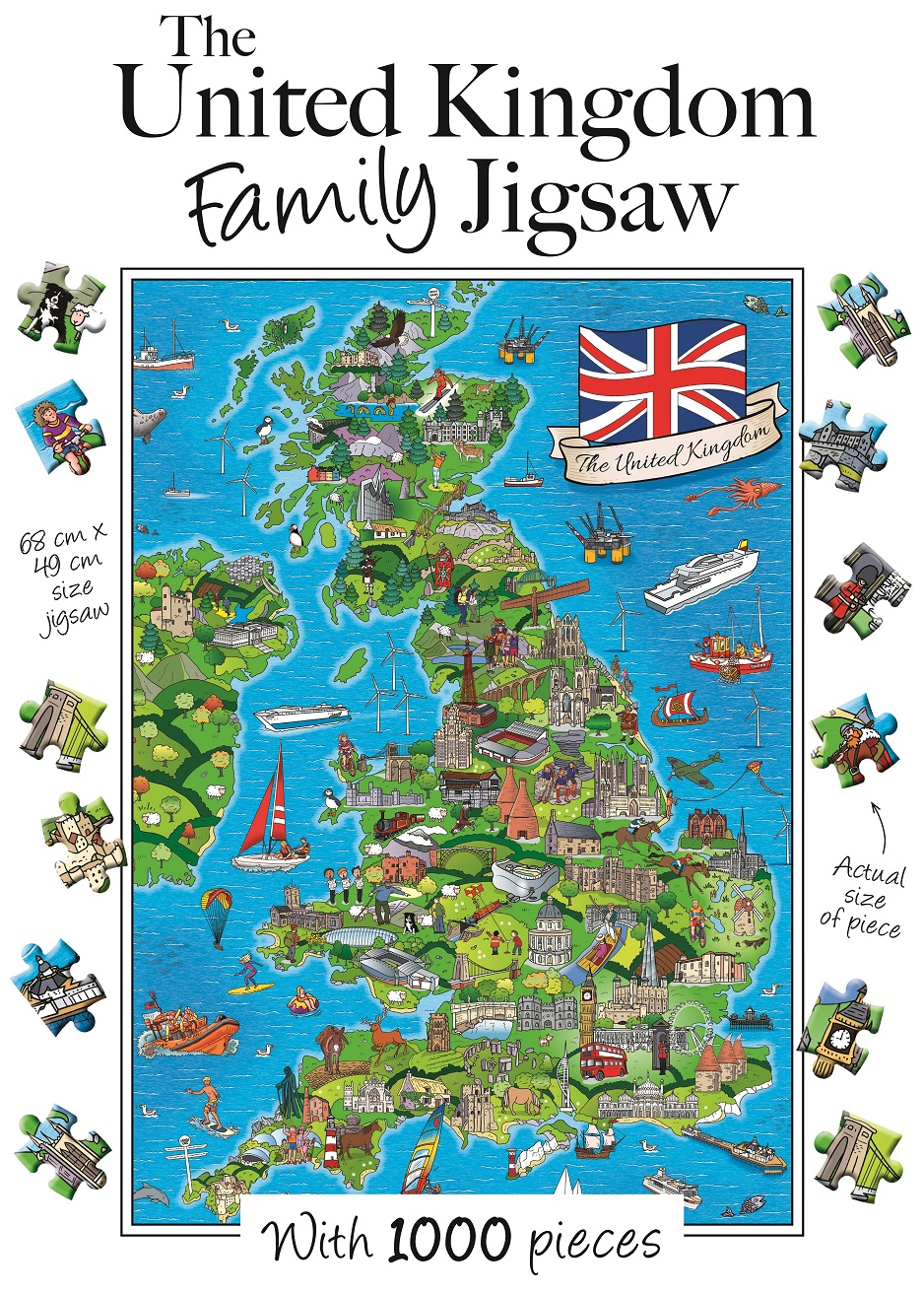 United Kingdom Family Jigsaw Puzzle 1000 Pieces