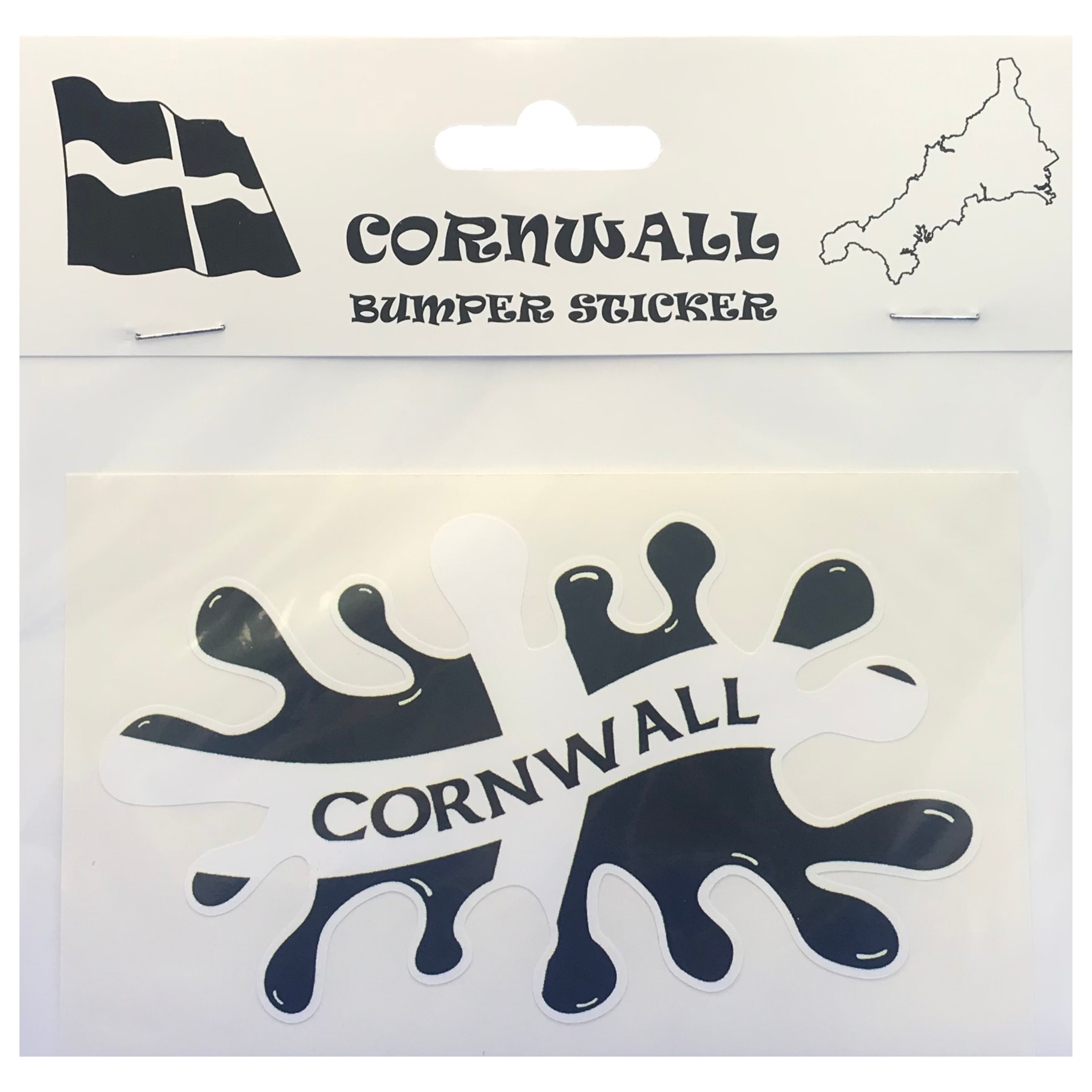 Cornwall Splatter Bumper Sticker