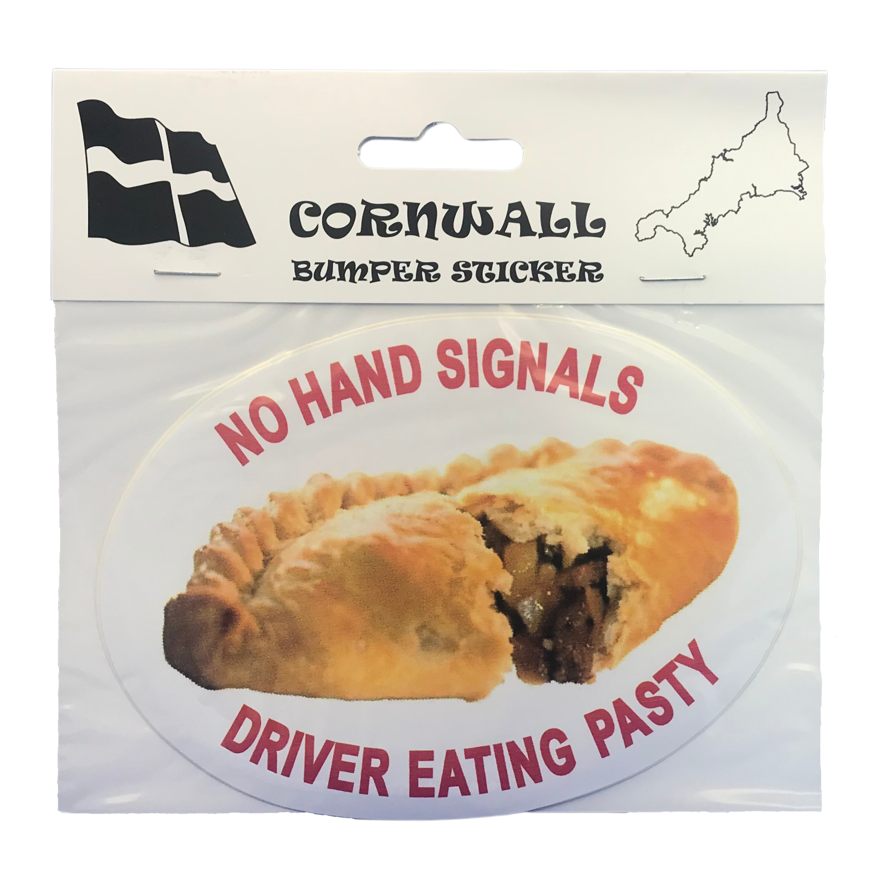 No Hand Signals Driver Eating Pasty Bumper Sticker