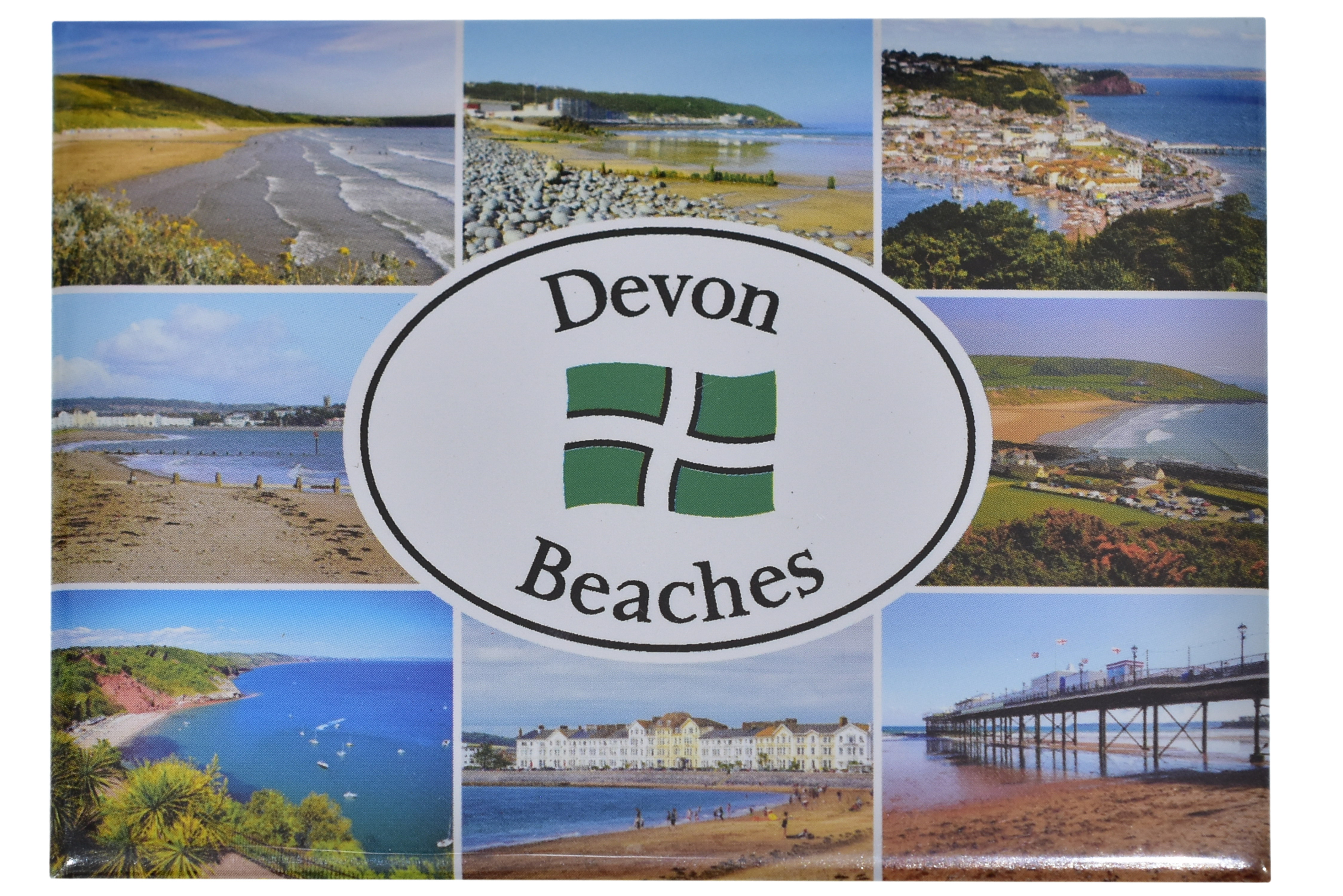 Devon Beaches Tin Plate Magnet