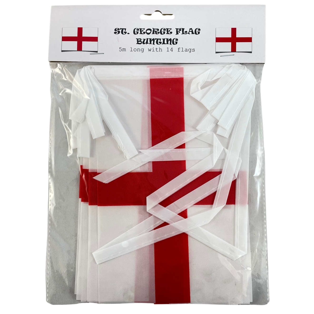 St George Flag Fabric Bunting
