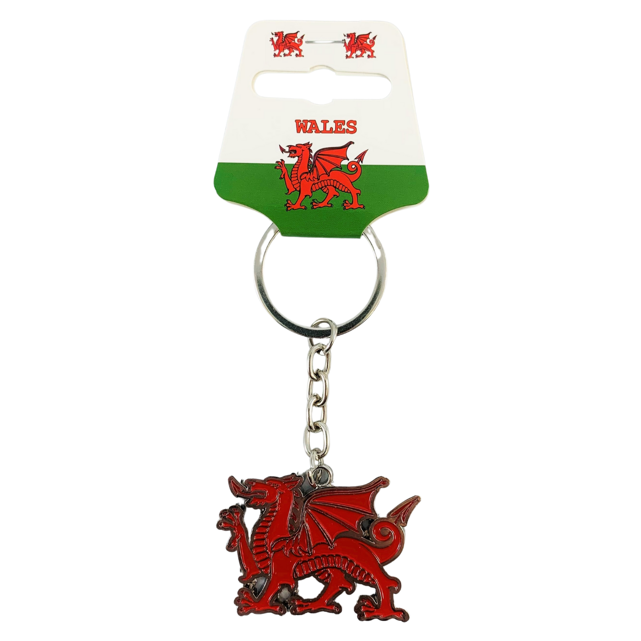Wales Red Dragon Metal Keyring