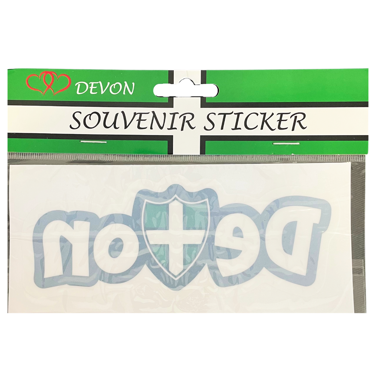 Devon and Shield Window Sticker