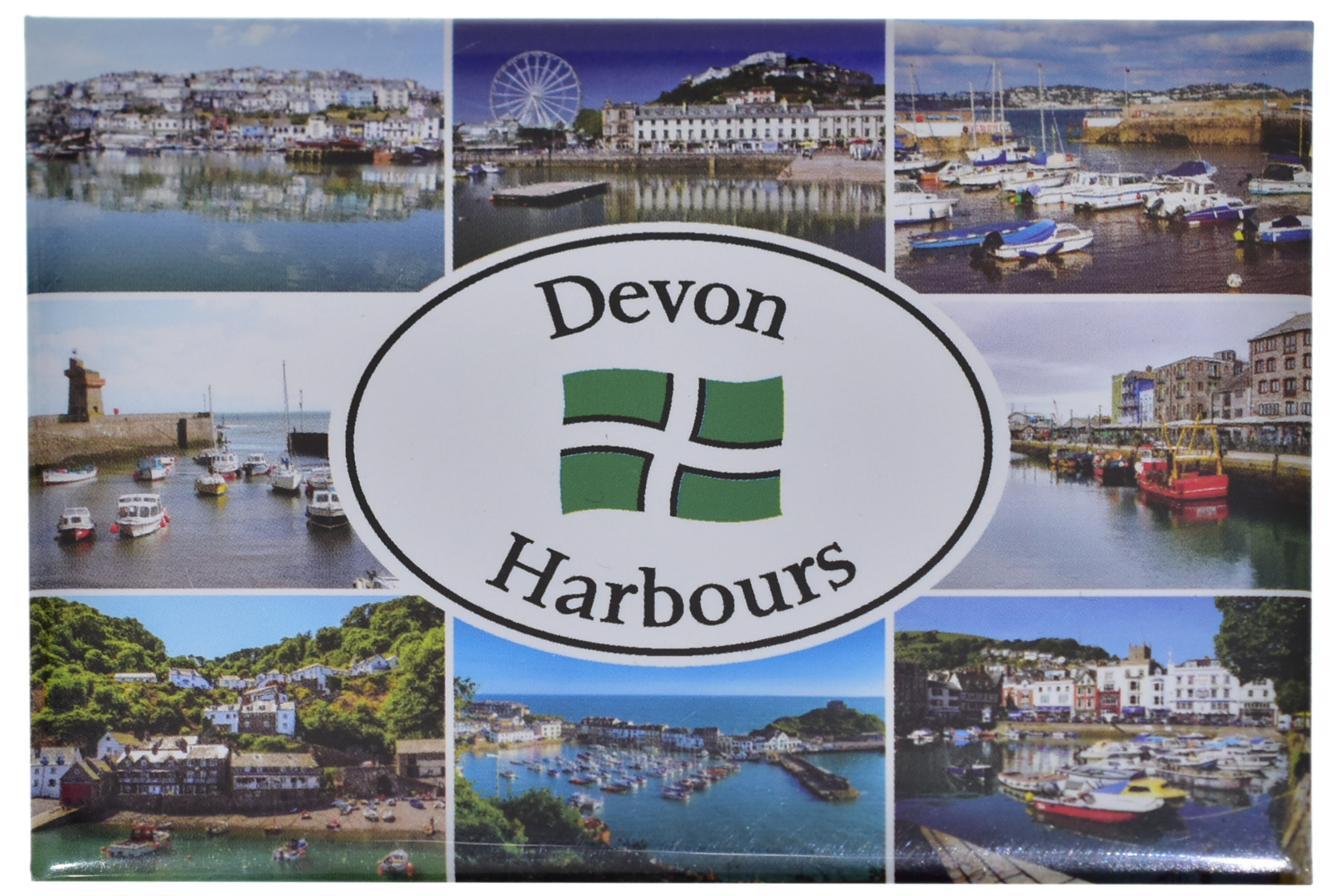 Devon Harbours Tin Plate Magnet